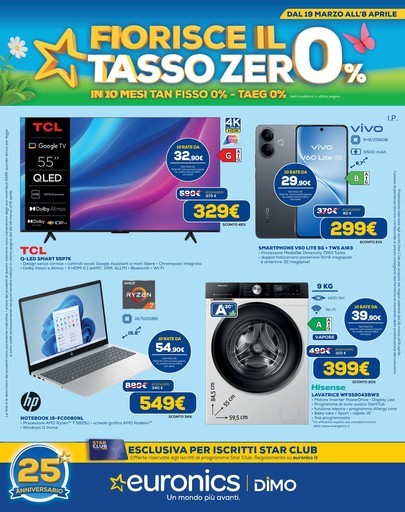 Euronics - Fiorisce il tasso 0