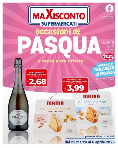 Maxisconto Supermercati - Occasioni di Pasqua