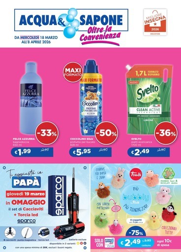 Volantino Acqua e Sapone