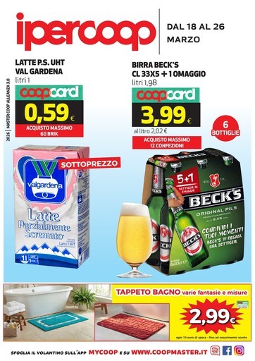Ipercoop - Dal 18 al 26 marzo