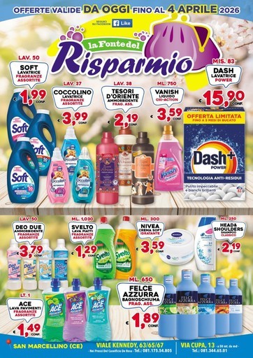 Volantino La Fonte del Risparmio