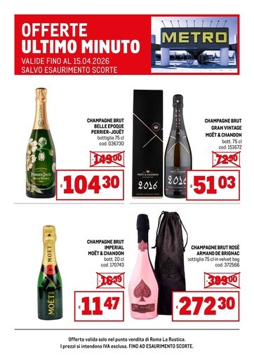 Metro - Offerte Champagne Roma La Rustica