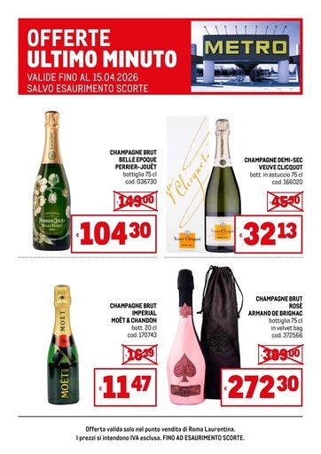 Metro - Offerte Champagne Roma Laurentina