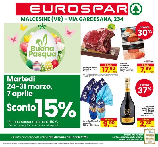 Eurospar - Sconto 15%