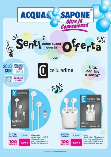 Volantino Acqua e Sapone