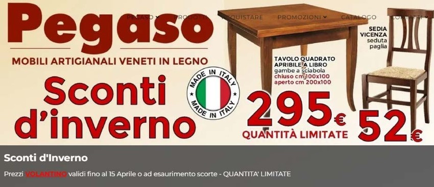 Volantino Pegaso Mobili