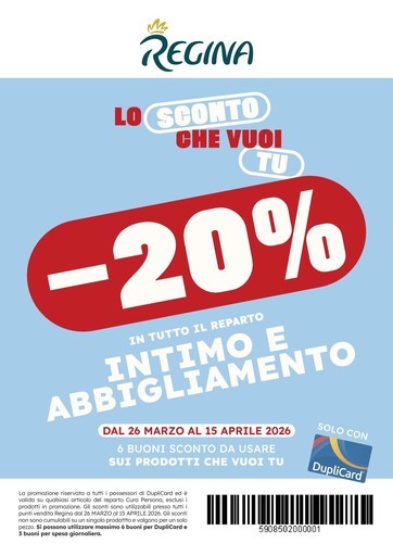 Volantino Regina Grandi Magazzini