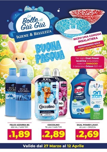 Volantino Le Bolle di Giù Giù