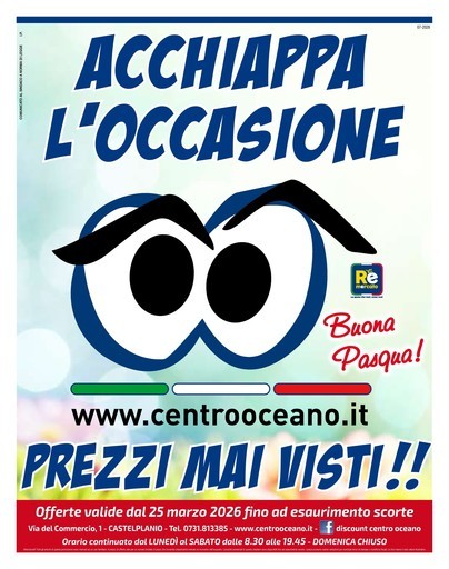 Volantino Centro Oceano