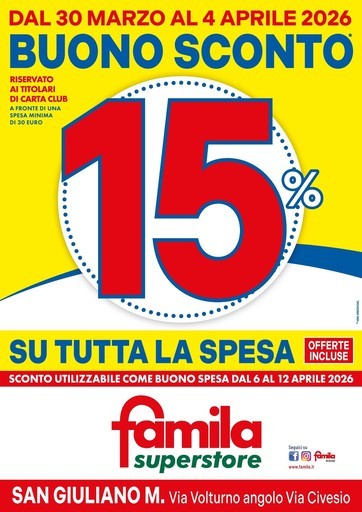 Volantino Famila Superstore