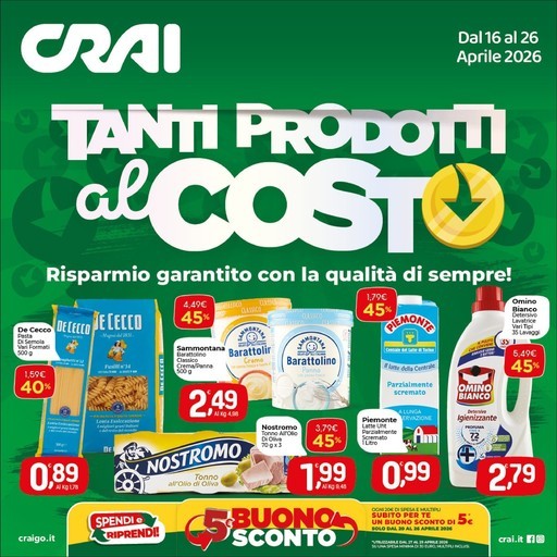 Crai - Tanti prodotti al costo