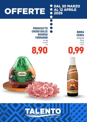 Volantino Talento Cash