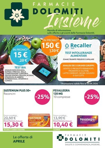 Volantino Farmacie Dolomiti