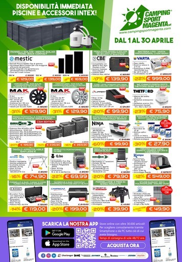 Camping Sport Magenta - Dal 1 al 30 aprile