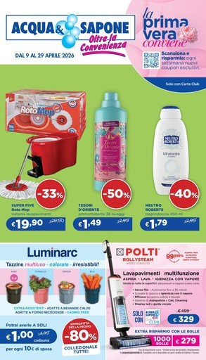 Volantino Acqua e Sapone