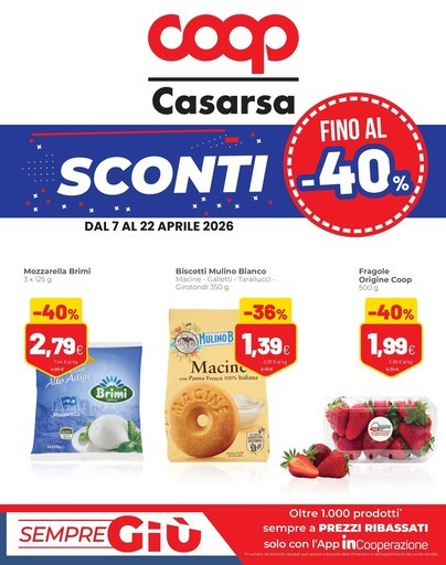 Coop - Sconti fino al 40%