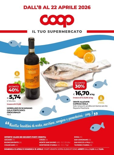 Coop - Dall'8 al 22 aprile 2026