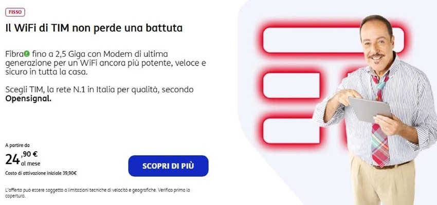 Tim - Il WiFi di TIM non perde una battuta