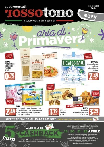 Volantino Supermercati Rossotono Easy