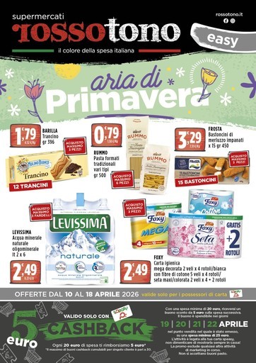Volantino Supermercati Rossotono Easy