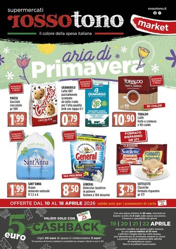 Volantino Supermercati Rossotono Market