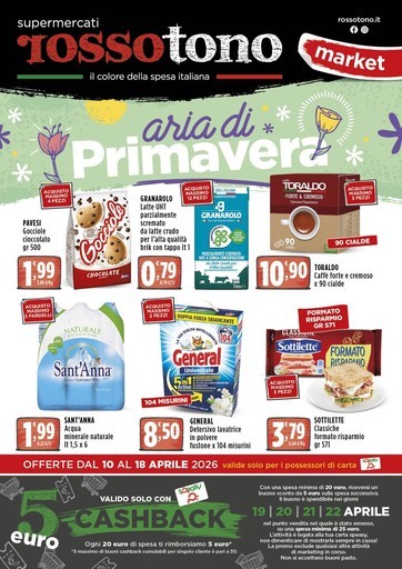 Volantino Supermercati Rossotono Market