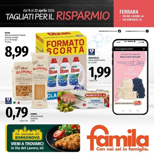 Famila - Tagliati per il risparmio