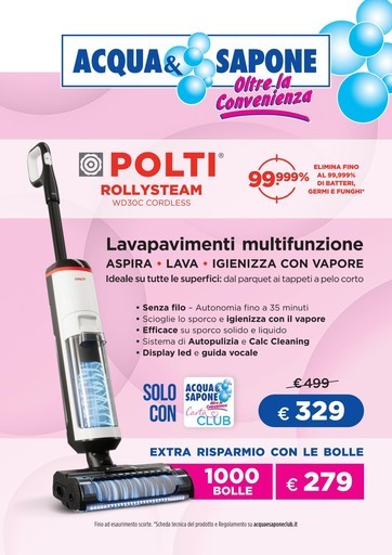 Volantino Acqua e Sapone