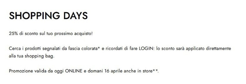 Volantino La Rinascente