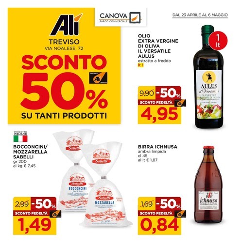 Alì Supermercati - Sconto 50%
