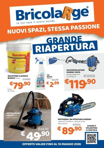 Volantino BricolaRge