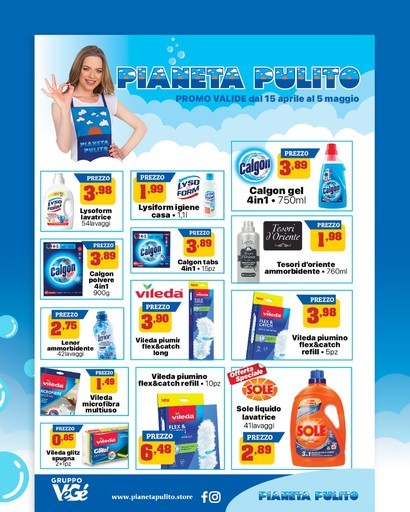 Pianeta Pulito - Promo valide dal 15 aprile al 5 maggio