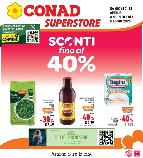Conad Superstore - Sconti fino al 40%
