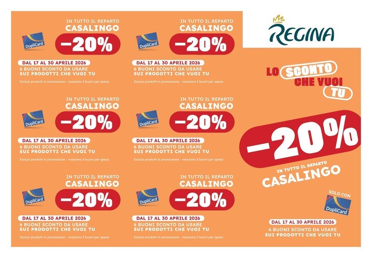 Volantino Regina Grandi Magazzini