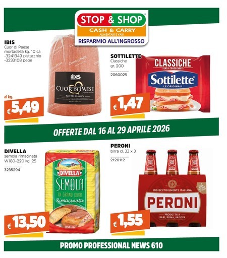 Stop e Shop - Offerte dal 16 al 29 aprile 2026