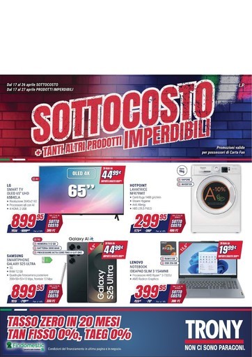 Volantino Trony