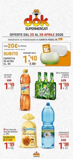 Dok - Offerte dal 20 al 28 aprile 2026