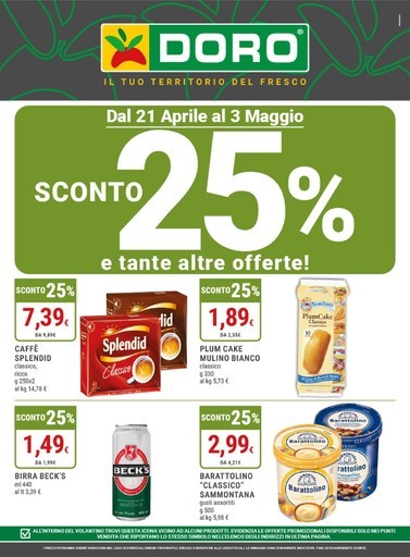 Doro Supermercati - Sconto 25% e tante altre offerte!