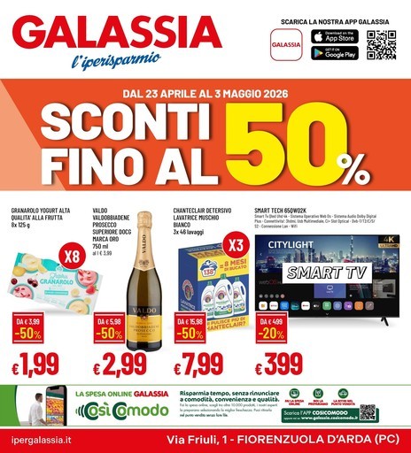 Galassia - Sconti fino al 50%