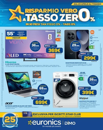 Euronics - Risparmio vero il tasso 0