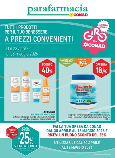 Parafarmacia Conad - Tutti i prodotti per il tuo benessere a prezzi convenienti