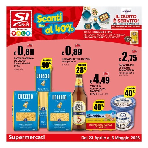 Volantino Si con te supermercati
