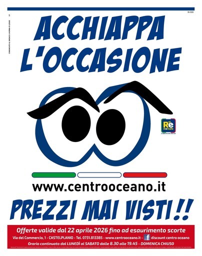Volantino Centro Oceano