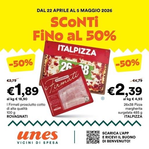 Unes - Sconti fino al 50%