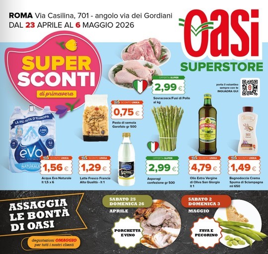 Oasi - Super sconti