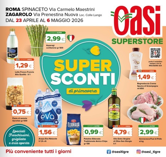 Oasi - Super sconti