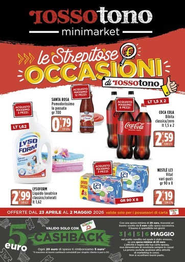 Volantino Rossotono Minimarket