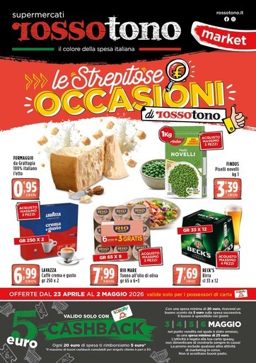 Volantino Supermercati Rossotono Market