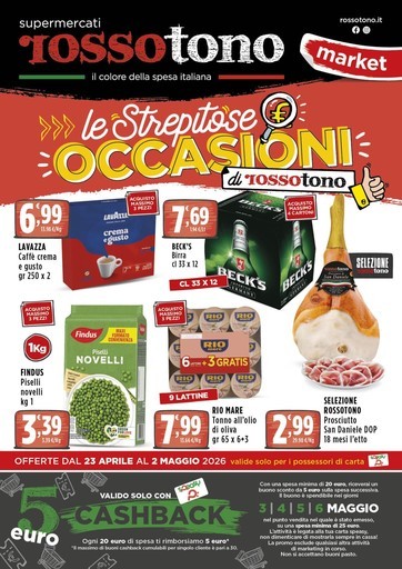 Volantino Supermercati Rossotono Market