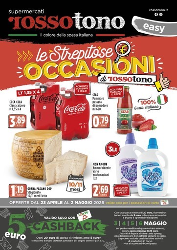 Volantino Supermercati Rossotono Easy
